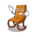 Call me toy rocking chair above cartoon table Royalty Free Stock Photo