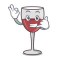 Call me wine mascot cartoon style