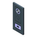 Call security icon isometric vector. Video intercom