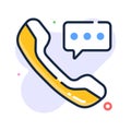 Call service icon symbolizing customer care, support, and ecommerce help Royalty Free Stock Photo