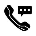 Call service icon symbolizing customer care, support, and ecommerce help Royalty Free Stock Photo