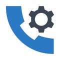 Call Setting glyphs double color icon