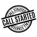 Call Started rubber stamp Royalty Free Stock Photo