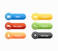 Call to action buttons set design Royalty Free Stock Photo