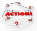 Call to Action System Network Connected Balls Marketing Advertising Customer Response