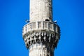 Call to prayer minaret with public announce system, Blue Mosque