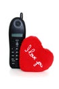 Call to say I love you Royalty Free Stock Photo