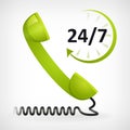 Call us twenty four hours Royalty Free Stock Photo