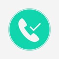 Call vector icon sign symbol Royalty Free Stock Photo