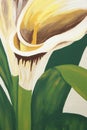 Calla Lilies Painting Royalty Free Stock Photo