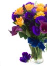 Calla lilly and eustoma flowers Royalty Free Stock Photo