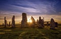 Callanish circle Royalty Free Stock Photo