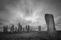 Callanish standing stones on Harris Royalty Free Stock Photo