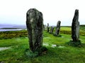 Callanish stones Lewis Outer Hebrides Royalty Free Stock Photo