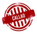 Callao - Red grunge button, stamp