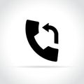 Callback icon on white background Royalty Free Stock Photo