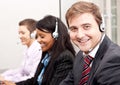 Callcenter service communication in office