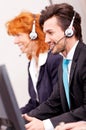 Callcenter service communication in office