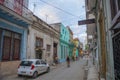 Calle Aguacate Street, Old Havana, Havana, Cuba Royalty Free Stock Photo
