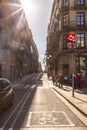 Calle de Fernando, or Carrer de Ferran is a street in the Gothic Quarter of Barcelona, Spain Royalty Free Stock Photo