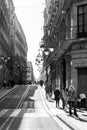 Calle de Fernando, or Carrer de Ferran is a street in the Gothic Quarter of Barcelona, Spain Royalty Free Stock Photo