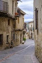 Street in Pedraza, a Spanish town located north of Madrid.