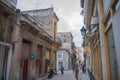 Calle Obrapia Street, Old Havana, Havana, Cuba Royalty Free Stock Photo