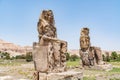 Colossi of Memnon Amenhotep III in Luxor, Egypt Royalty Free Stock Photo