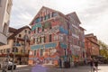 The so called Epplehaus house, the infamous youth club and former occupied house in the inner city of Tubingen, Germany