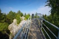 So called Fuchskanzel view in Zittau Mountains Royalty Free Stock Photo