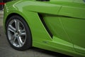 Lamborghini Gallardo Squadra Corse coupe cabriolet green Royalty Free Stock Photo