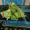 This is called a ketupat where food is often made during the month of Ramadan and holidays