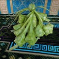 This is called a ketupat where food is often made during the month of Ramadan and holidays