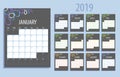 Calendar planner 2019