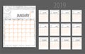 Calendar planner 2019