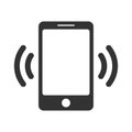 Caller smartphone and mobile phone icon. Web design