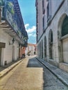 Calles del centro histÃÂ³rico de Cartagena de Indias. Colombia Royalty Free Stock Photo