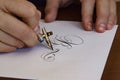 Calligrapher autograph