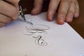 Calligrapher autograph