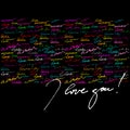 Calligraphic background for valentine's day Royalty Free Stock Photo