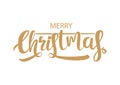 Calligraphic Christmas holiday greeting card