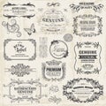 Calligraphic Design Elements Royalty Free Stock Photo