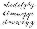 Calligraphic font lettering vector Royalty Free Stock Photo