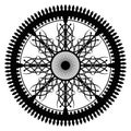 Calligraphical wheel Royalty Free Stock Photo