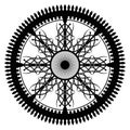 Calligraphical wheel Royalty Free Stock Photo