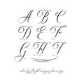 Calligraphy alphabet