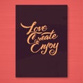 Calligraphy card template