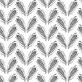 Calligraphy corn seamless vector white pattern