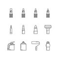 Calligraphy icon set