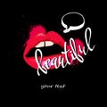 Calligraphy, lettering, handwritten, font, kiss, valentine, vector, day, love